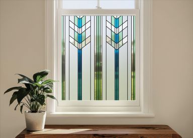 SXEG-3456-UG Prairie Flower Stained Glass